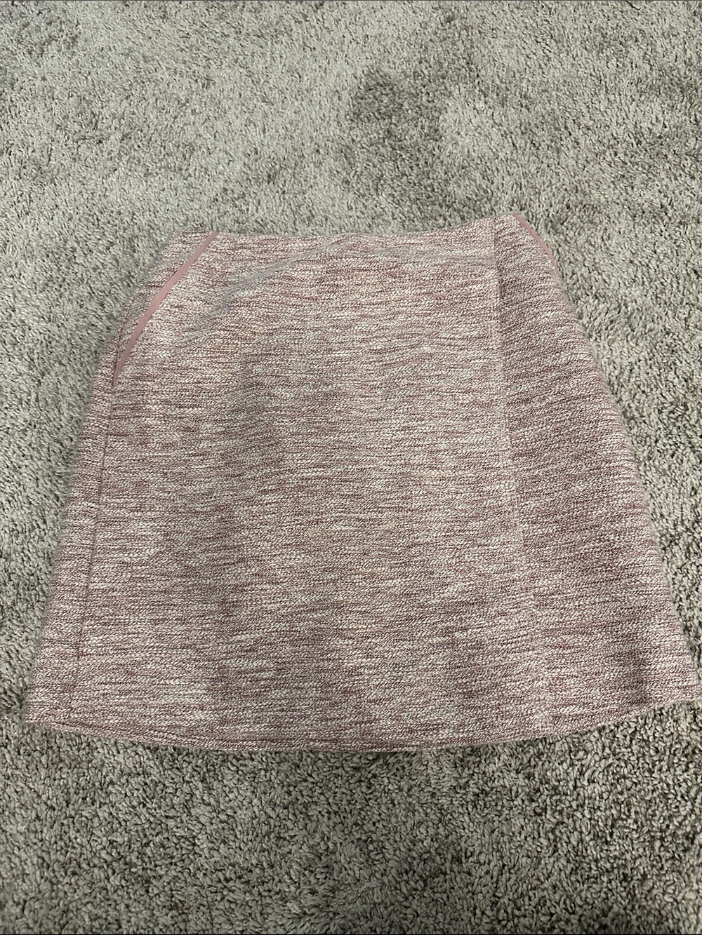 LOFT Pink Tweed Mini Skirt
